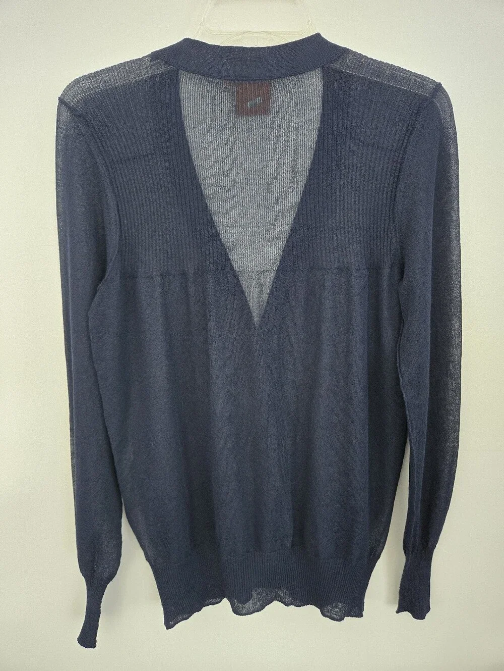Tory Burch Simone sheer logo button cardigan. Size Medium.